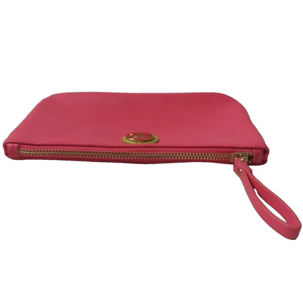 Spartina 449 Daufuskie Island SC Pink Cosmetic Bag Wristlet Travel Mermaid 9x5